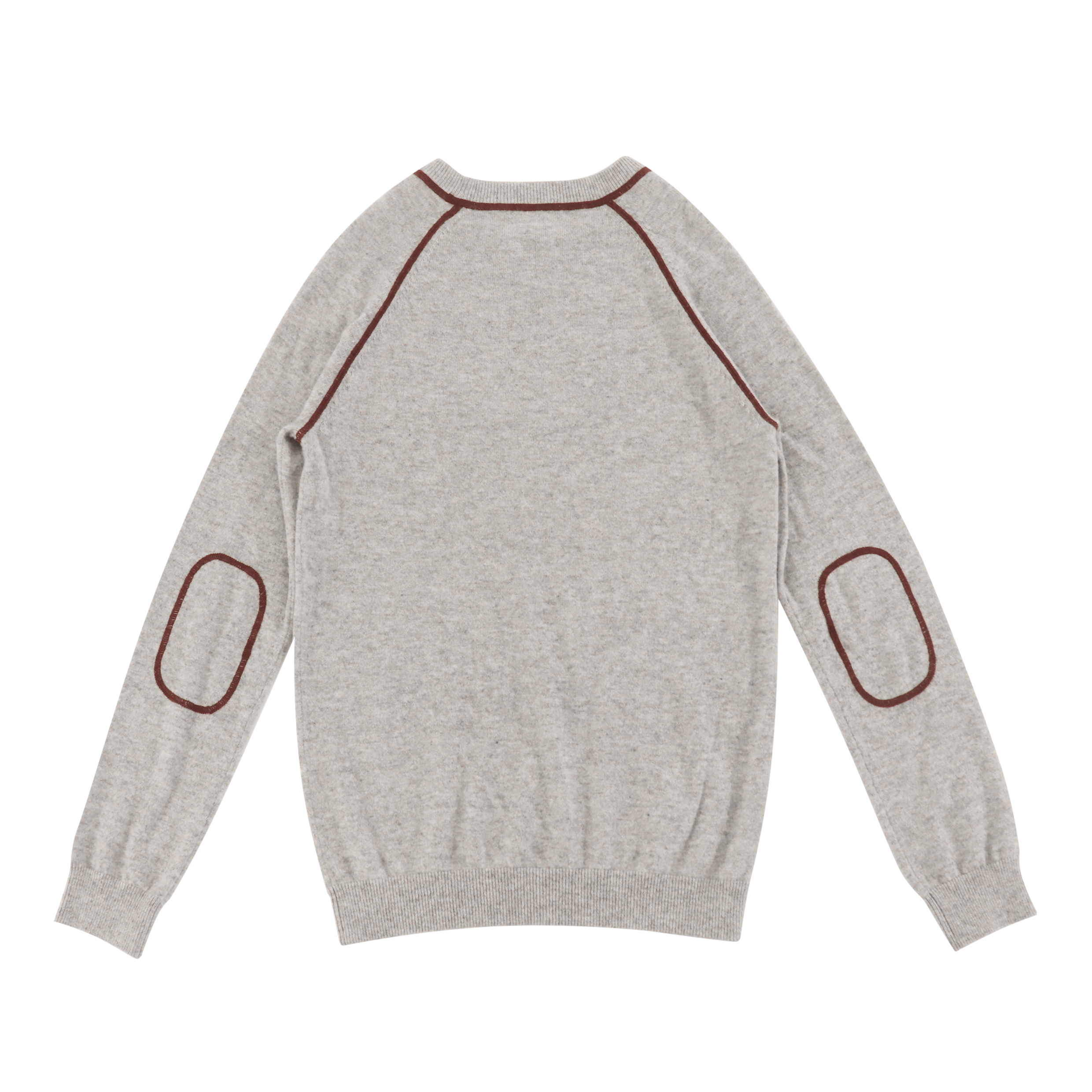 秋冬 OEM 工厂定制灰色长袖女士套头针织毛衣