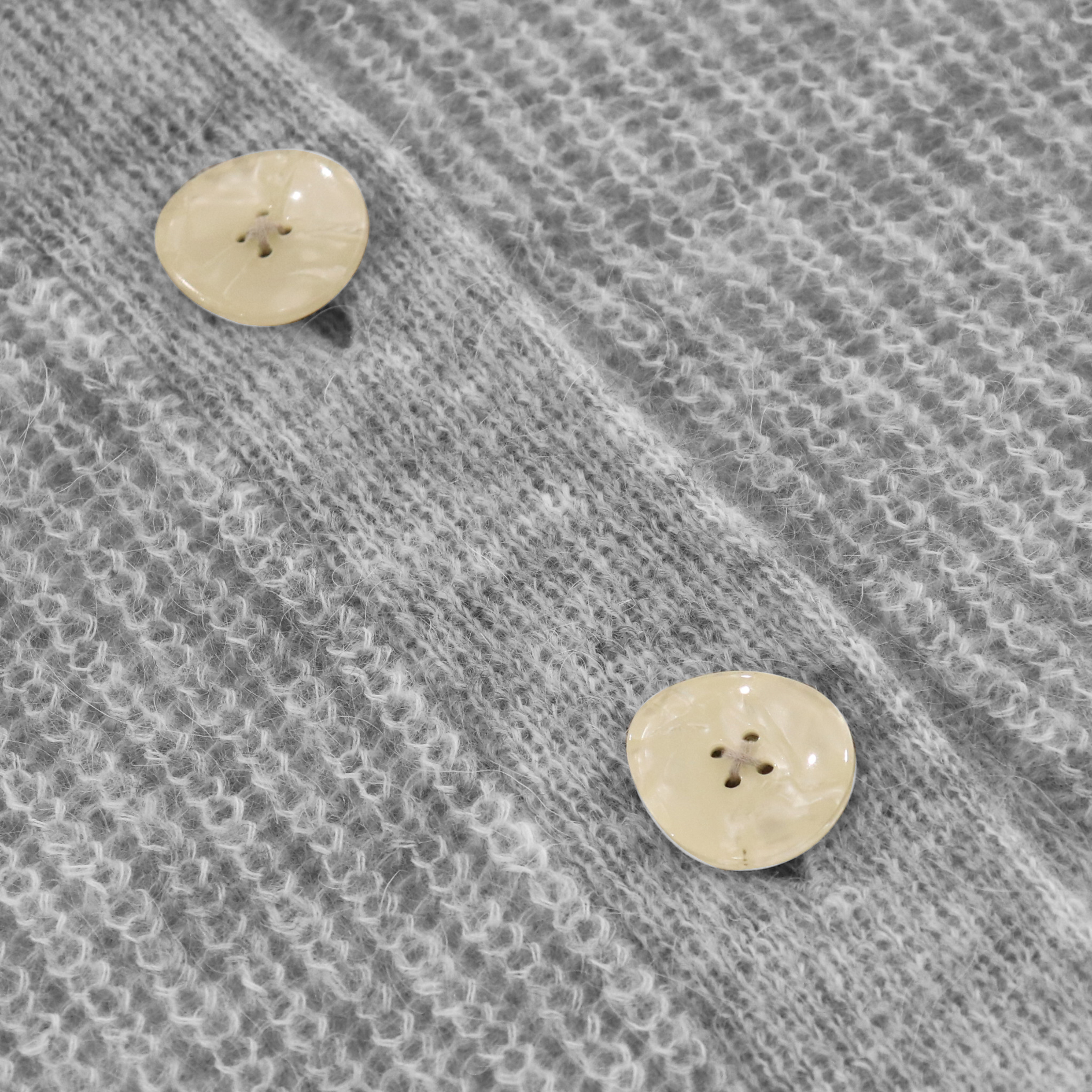 高品质定制冬季纯色长袖羊毛女式娃娃领针织毛衣开衫