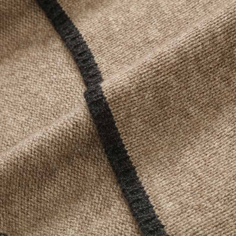 秋冬 OEM 工厂定制长袖高领羊绒混纺女士套头针织毛衣