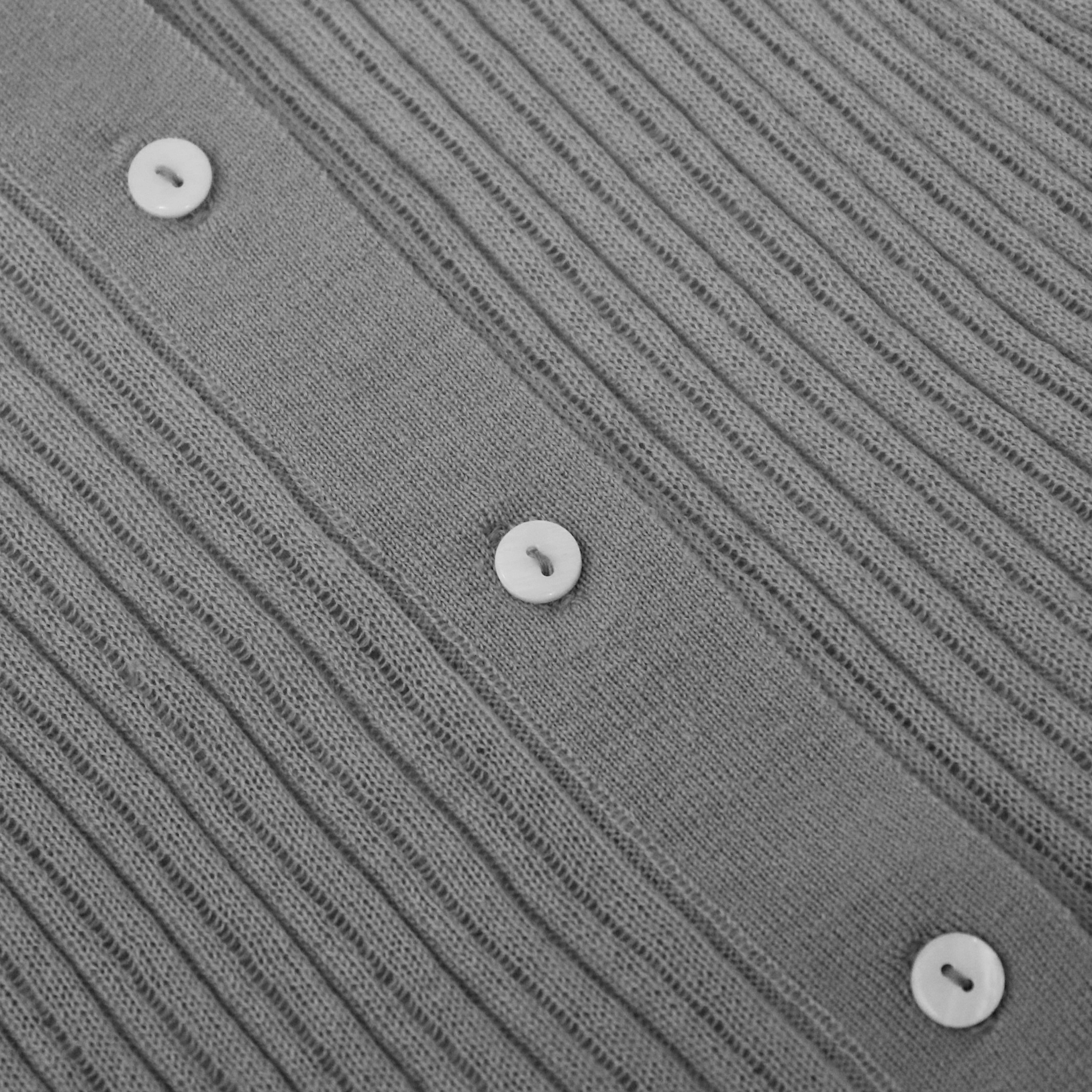 高品质 OEM 定制冬季灰色长袖女式针织毛衣开衫