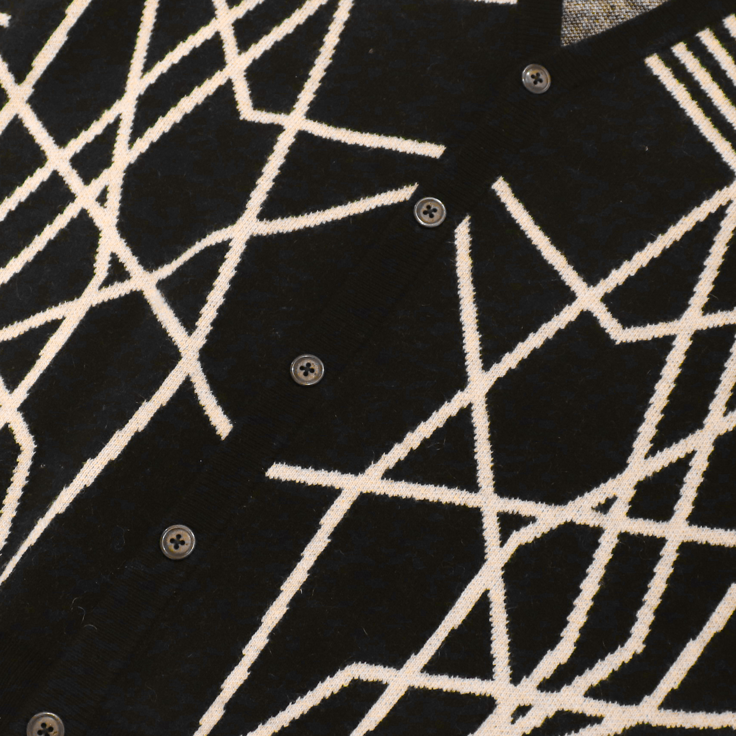 OEM 定制黑色印花长袖羊毛女士女士针织毛衣外套开衫