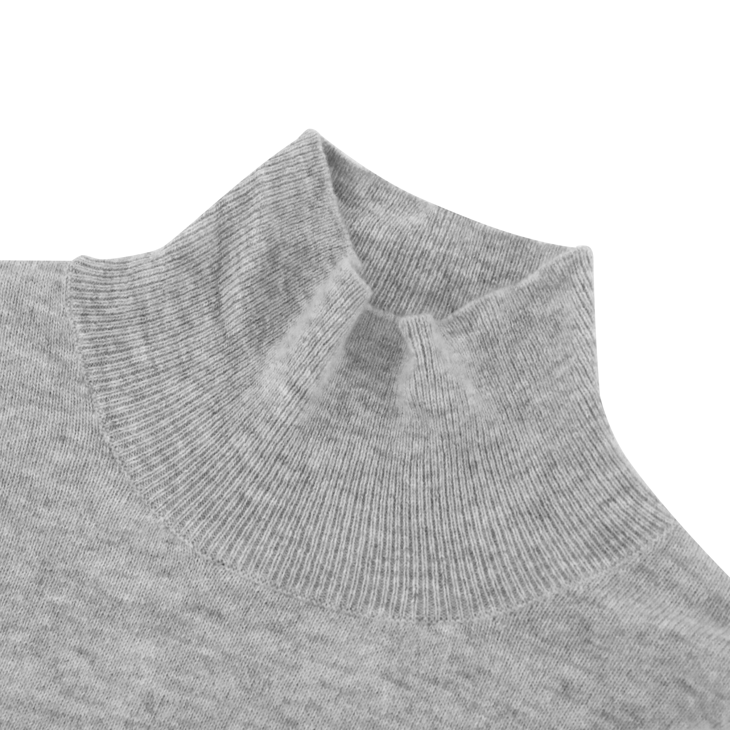 秋冬 OEM 工厂定制灰色羊绒长袖女套头衫顶部针织毛衣