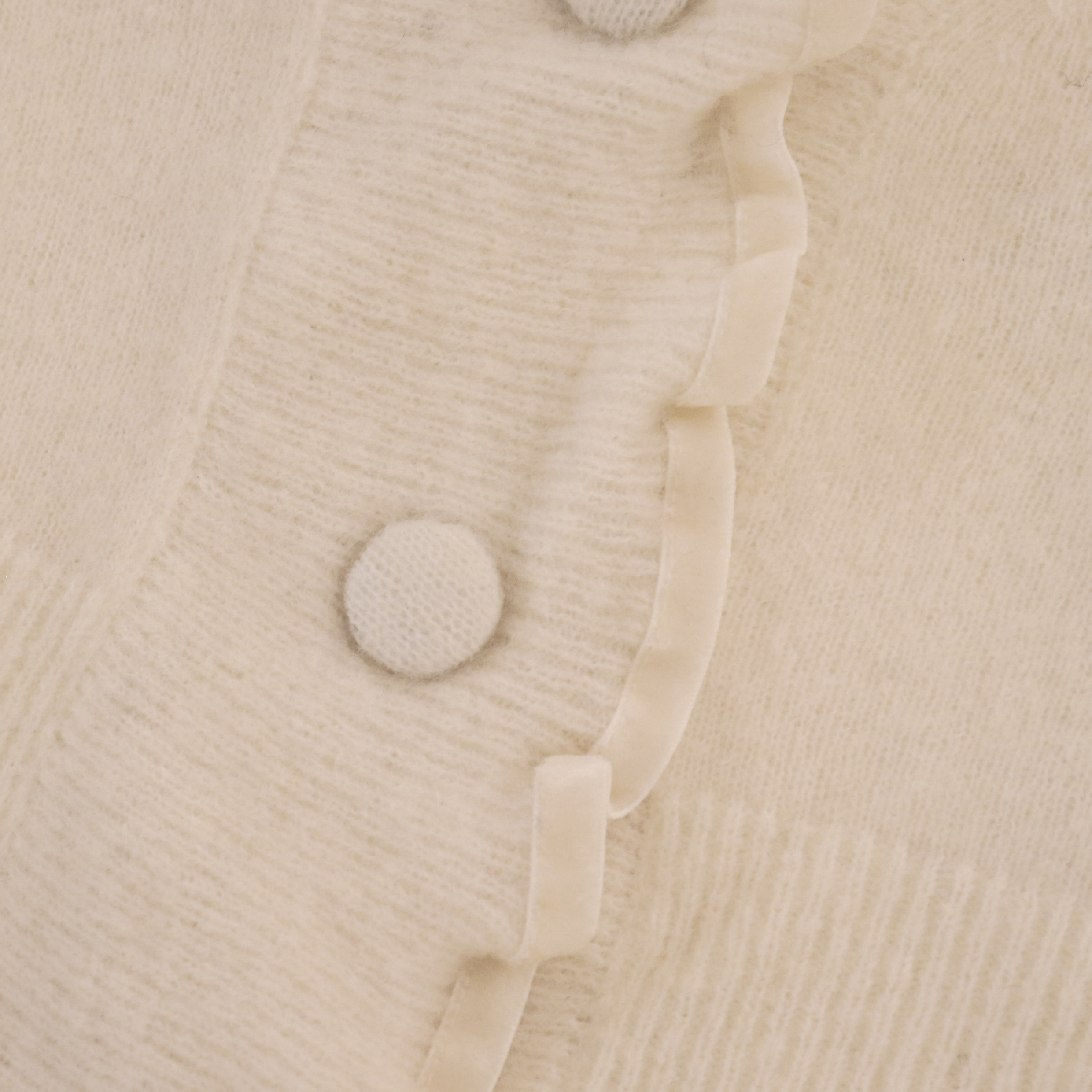 OEM 工厂定制白色叶子袖女士女士短针织毛衣开衫