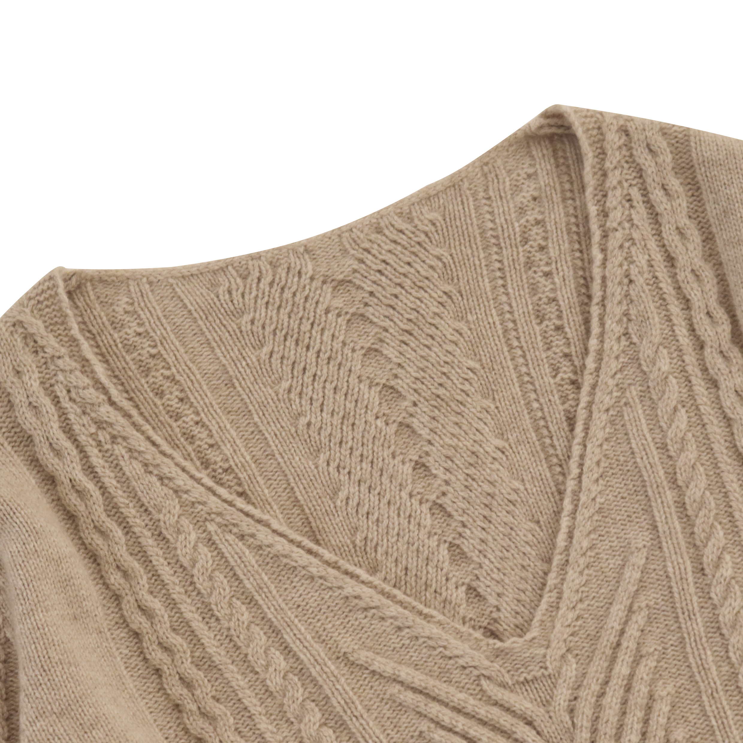 秋冬 OEM 工厂定制长袖灰色女士套头针织毛衣