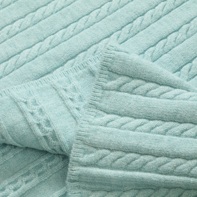 秋冬 OEM 工厂定制长袖女套头衫针织毛衣电缆图案针织连衣裙