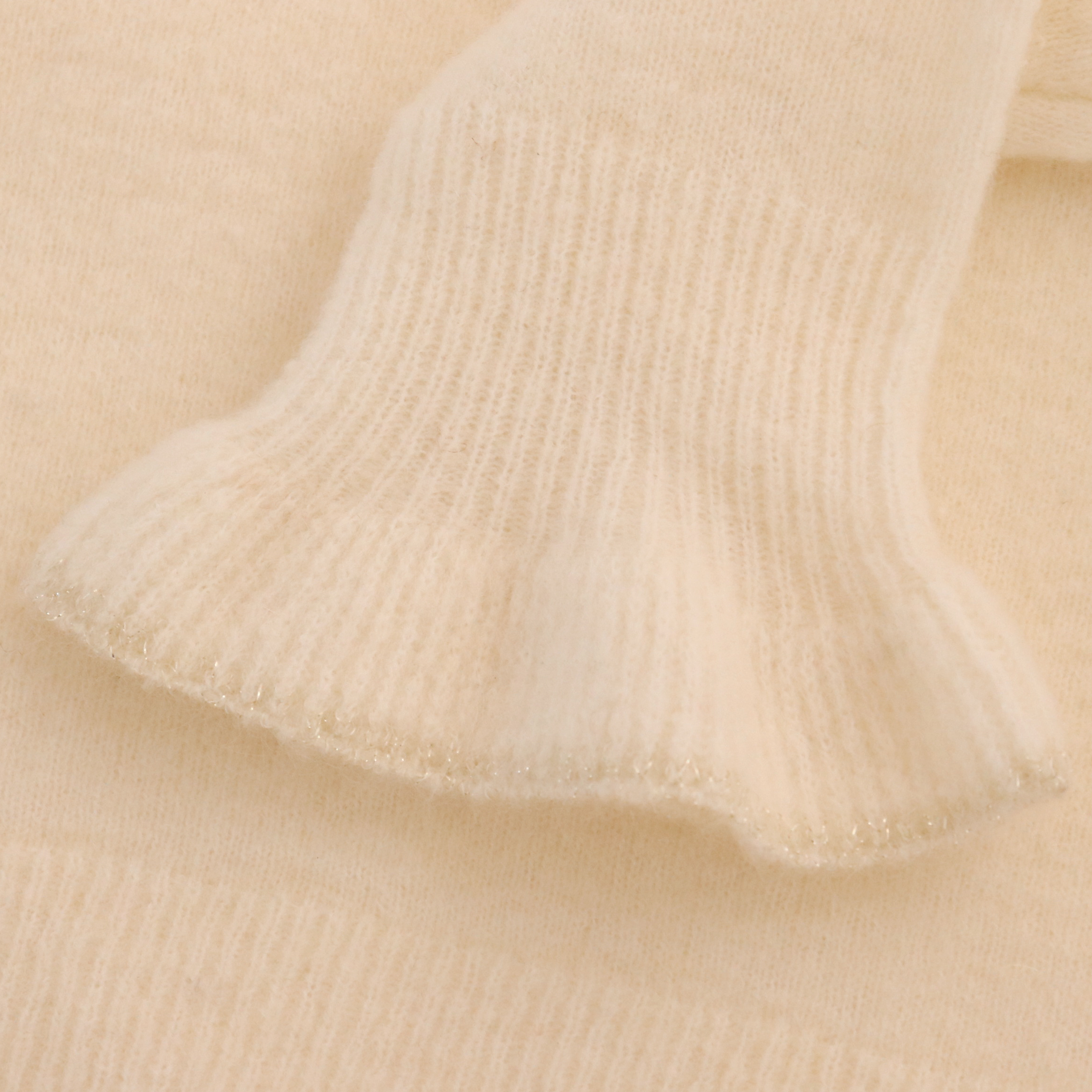 OEM 工厂定制白色长袖米色女士女士短款修身针织毛衣开衫