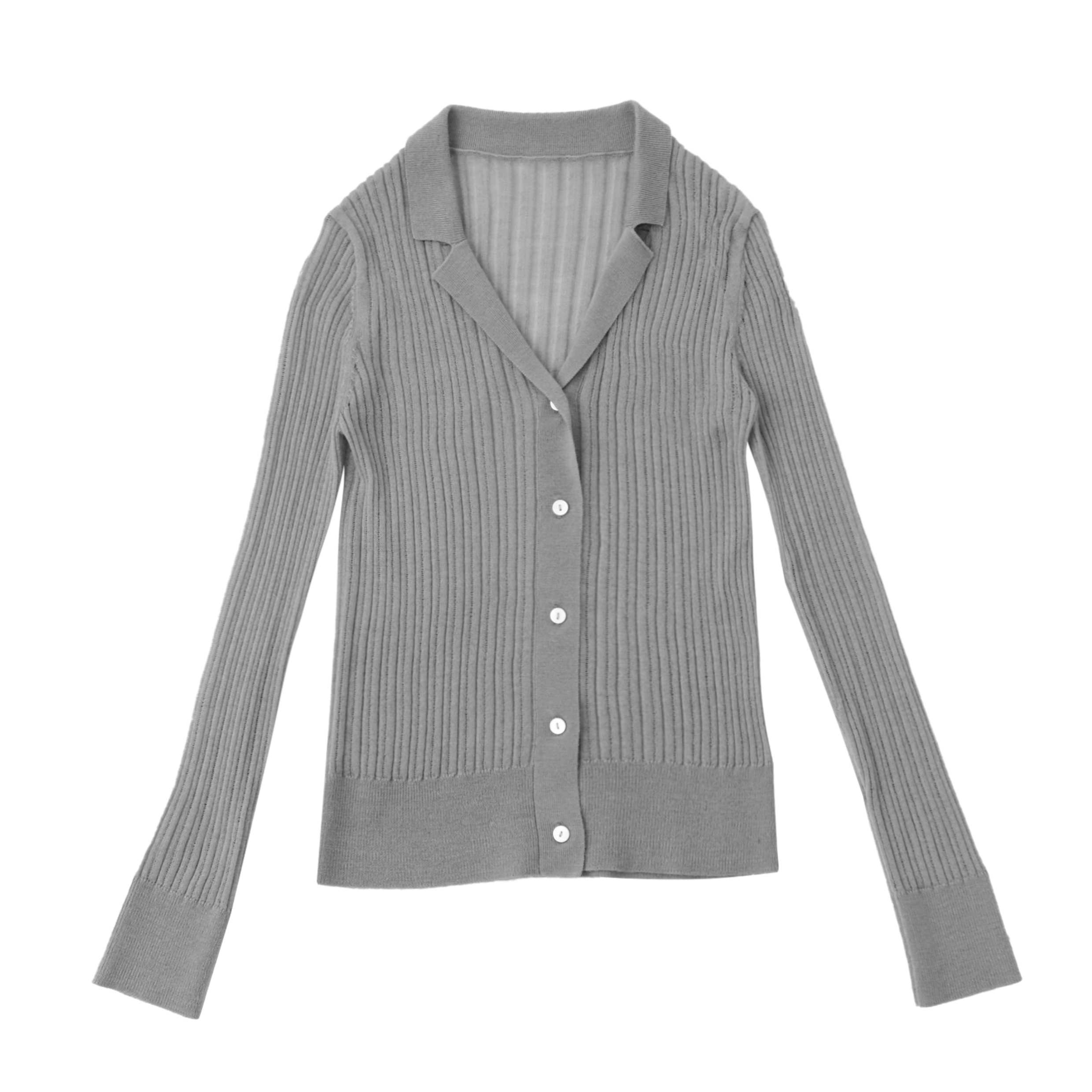 高品质 OEM 定制冬季灰色长袖女式针织毛衣开衫